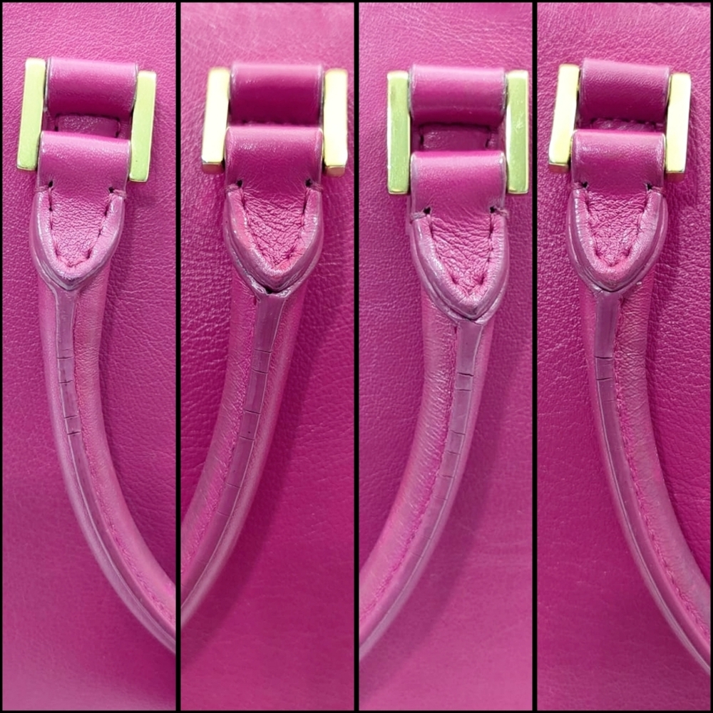 ✨️💎Authentic YSL Yves Saint Laurent Baby cabas Hot Pink Crossbody Bag - Picture 9 of 16